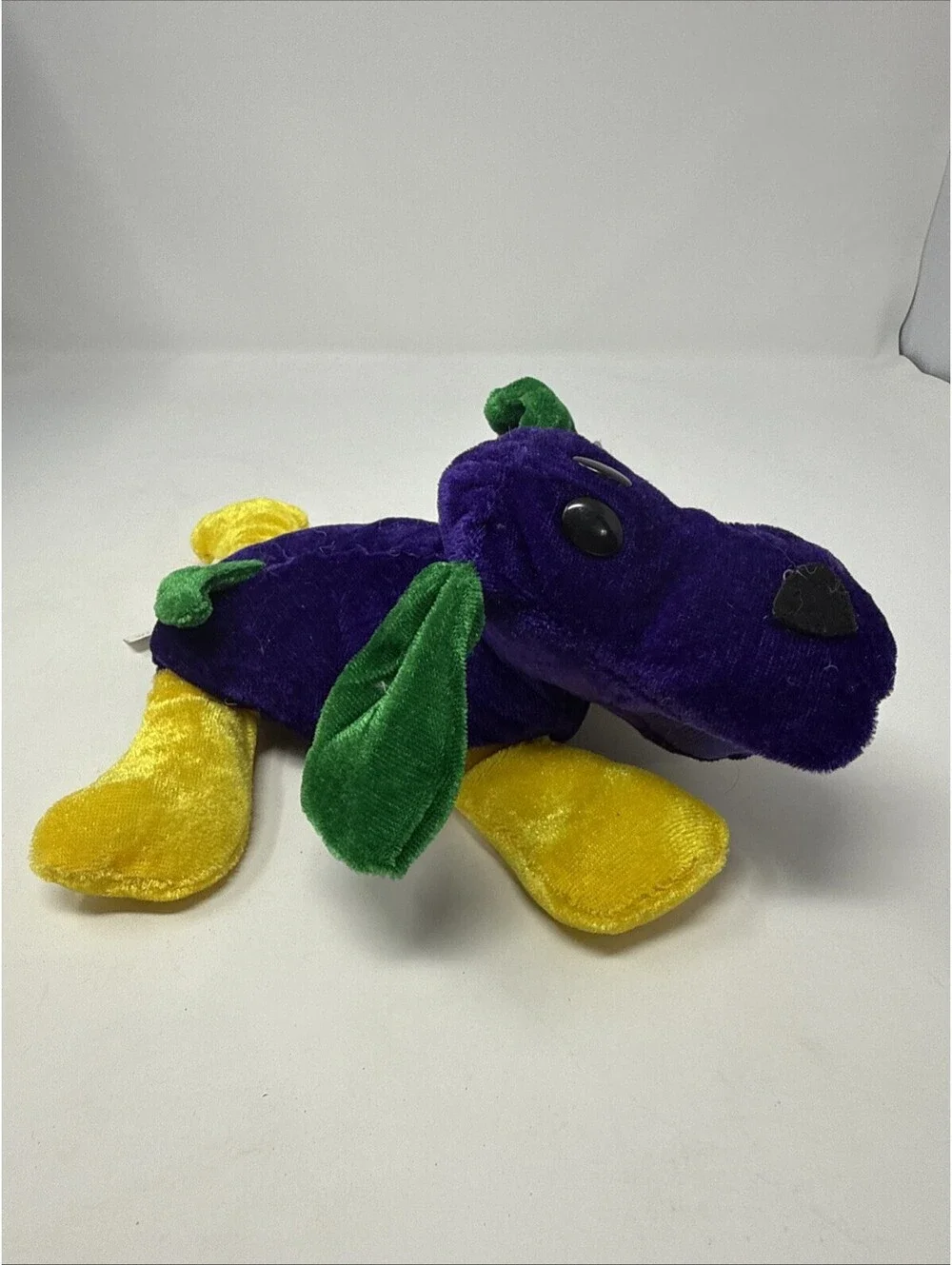 Mardi Gras Dog Plush With Tag